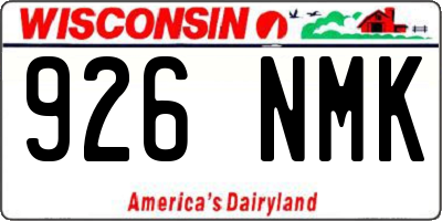 WI license plate 926NMK