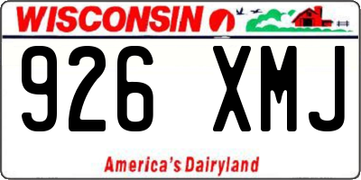WI license plate 926XMJ
