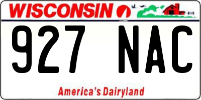 WI license plate 927NAC