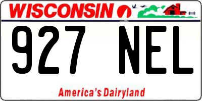 WI license plate 927NEL