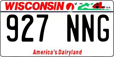 WI license plate 927NNG
