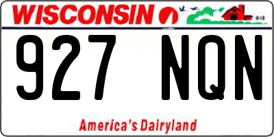 WI license plate 927NQN
