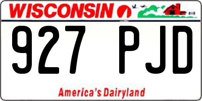 WI license plate 927PJD