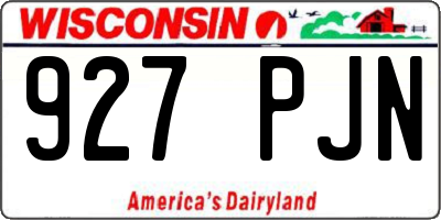 WI license plate 927PJN