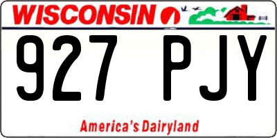 WI license plate 927PJY