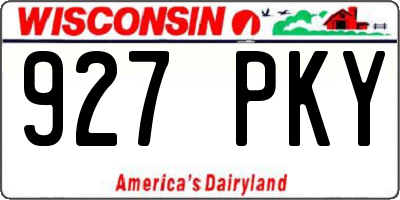 WI license plate 927PKY