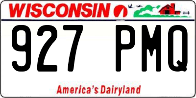 WI license plate 927PMQ
