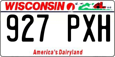 WI license plate 927PXH