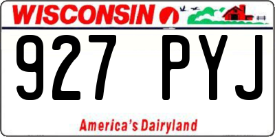 WI license plate 927PYJ