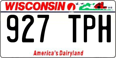 WI license plate 927TPH