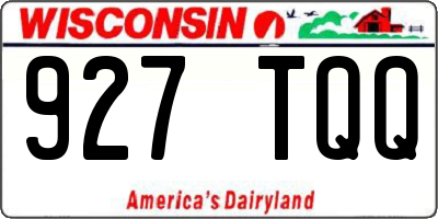 WI license plate 927TQQ