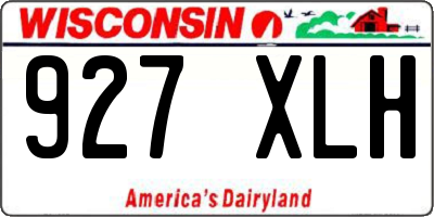 WI license plate 927XLH