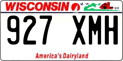 WI license plate 927XMH