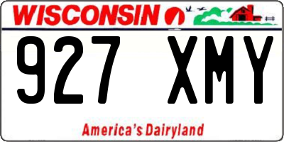 WI license plate 927XMY