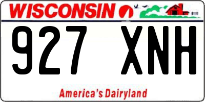 WI license plate 927XNH