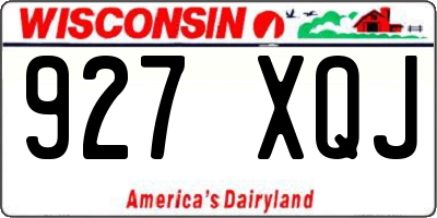 WI license plate 927XQJ