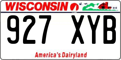WI license plate 927XYB