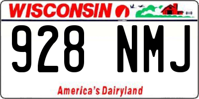 WI license plate 928NMJ
