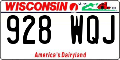 WI license plate 928WQJ