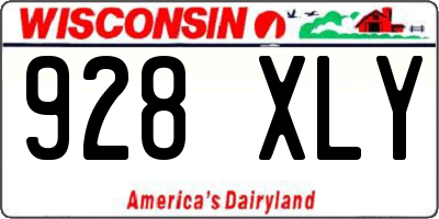 WI license plate 928XLY