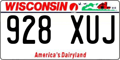 WI license plate 928XUJ