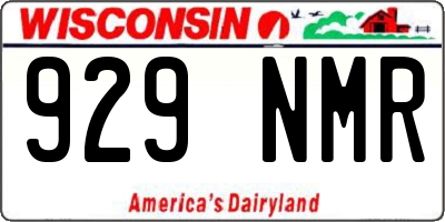 WI license plate 929NMR