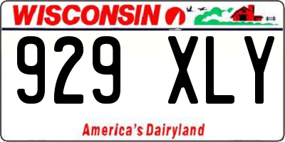 WI license plate 929XLY
