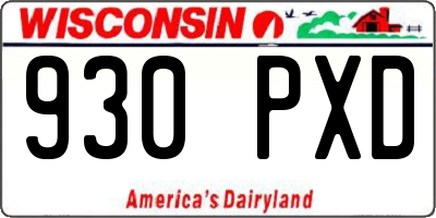 WI license plate 930PXD