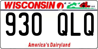 WI license plate 930QLQ