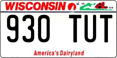 WI license plate 930TUT