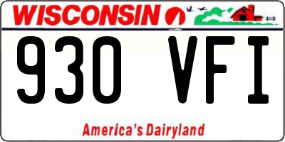 WI license plate 930VFI