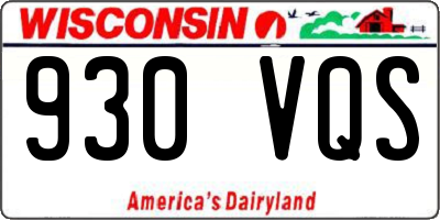 WI license plate 930VQS