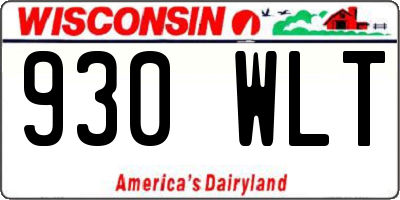 WI license plate 930WLT