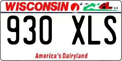 WI license plate 930XLS