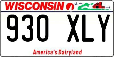WI license plate 930XLY