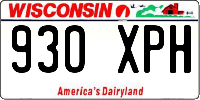 WI license plate 930XPH
