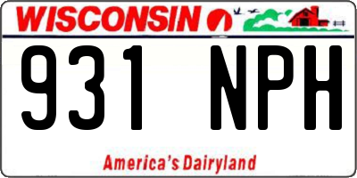 WI license plate 931NPH