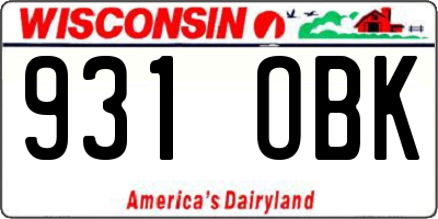 WI license plate 931OBK