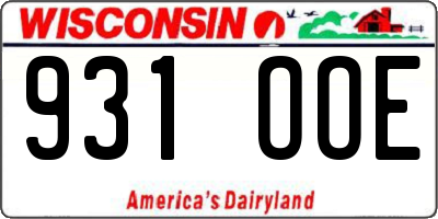 WI license plate 931OOE