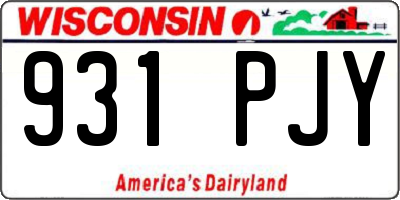 WI license plate 931PJY