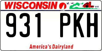 WI license plate 931PKH