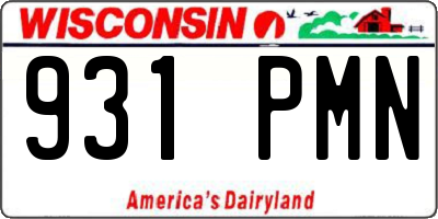 WI license plate 931PMN