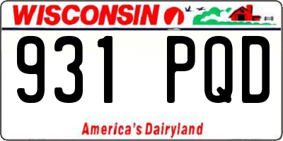 WI license plate 931PQD