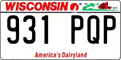 WI license plate 931PQP