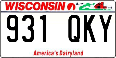 WI license plate 931QKY