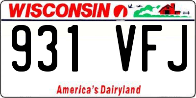 WI license plate 931VFJ