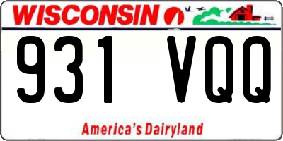 WI license plate 931VQQ