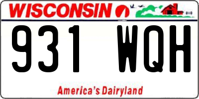 WI license plate 931WQH