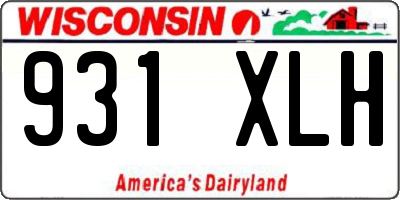 WI license plate 931XLH