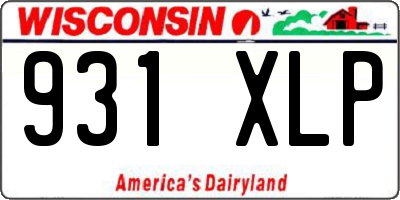 WI license plate 931XLP